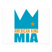 MIMS Postkarte - amerikanischer König von MIA postkarten