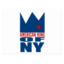 MIMS Postkarte - amerikanischer König von NY postkarten