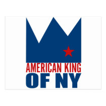 MIMS Postkarte - amerikanischer König von NY postkarten