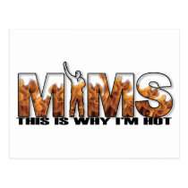 MIMS Postkarte - deshalb bin ich heißes Logo - Sch postkarten