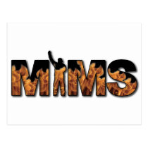 MIMS Postkarte - Logo - Schwarzes postkarten