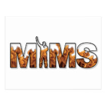 MIMS Postkarte - Logo - Weiß postkarten