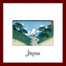 Minakuchi, die schönen Kiefern, Japan C. 1851 poster