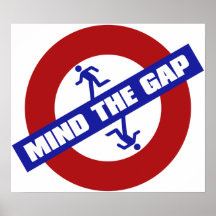 MIND_THE_GAP POSTERDRUCK
