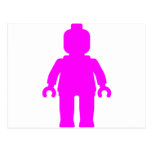 Minifig [dunkles Rosa] fertigen vorbei mein Minifi Postkarte