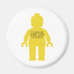 Minifig mit AFOL Amerika Slogan Magnete