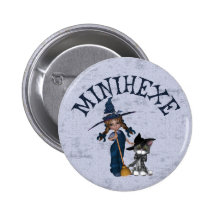 Minihexe Anstecknadelbutton