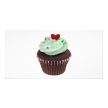 Minikleiner kuchen personalisierte photo karte