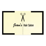 Minimale Art Scissor Friseursalon-Visitenkarte