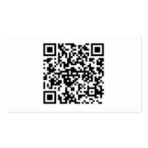 Minimalistische Visitenkarte (QR-Code und Name)