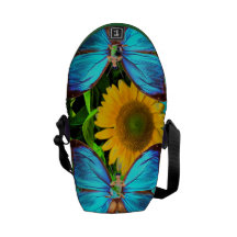 MINIRICKSHAW=YOGA SONNENBLUME-MINIbote Kurier Tasche