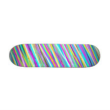 MiniSkateboard - blau und Mehrfarben Personalisiertes Skateboarddeck