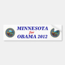 Minnesota für Obamaaufkleber 2012 Autosticker