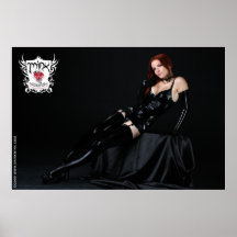 MINX Klodi Schwarzes auf schwarzem Plakat