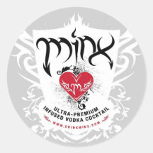 Minx-Logo-Aufkleber