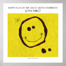 miro glückliches Gesichtsplakat 11" x11 "