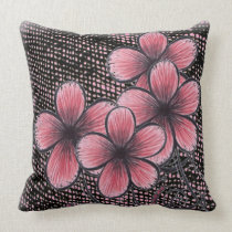 Mischungs-Gewebe und Blumen-Collage kissen