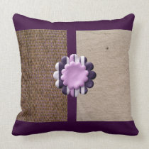 Mischungs-Gewebe und Blumen-Collage kissen