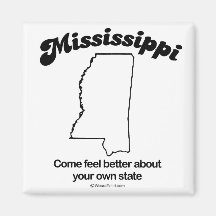 MISSISSIPPI - "MISSISSIPPI-STAATS-MOTTO" T-Shirts  Magnete