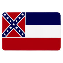 Mississippi-Staats-Flagge Recchteckiger Magnet