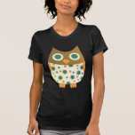 Mit blauen Augen Eule T-shirts