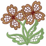 Mit Blumenopenwork Kapuzenpulli