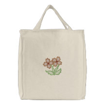 Mit Blumenopenwork Leinentasche