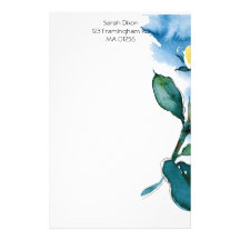 Mit Blumenstationäres Individuelles Druckpapier