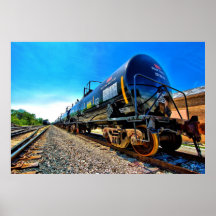 Mit der Eisenbahn befördert Plakat