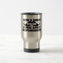 Mit einem großen Stache kommt große Verantwortung Teetasse