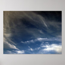 Mit Federn versehener Cirrus Poster