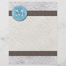Mit Monogramm Büttenpapier Individuelle Flyer