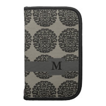Mit Monogramm chinesisches Motiv-Planer-Folio
