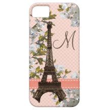 Mit Monogramm Eiffel-Turm iPhone 5 Hüllen