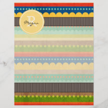 Mit Monogramm indische Decke Flyer