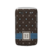 Mit Monogramm Kronen-Rauten-BlackBerry-mutiger Kas Blackberry Hülle