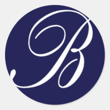 Mit Monogramm Siegel "B " Sticker