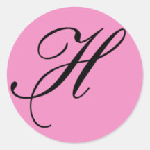 Mit Monogramm Siegel "H " Aufkleber