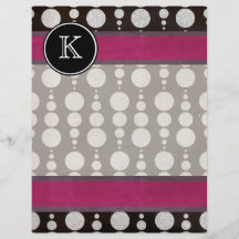 Mit Monogramm silberner Kreis Flyerdesign