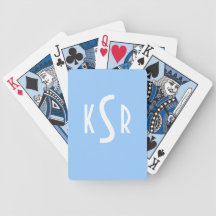 Mit Monogramm Spielkarten
