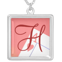 Mit Monogramm wedding Halskettenbrautjungferngesch