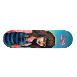 Mit Tinte geschwärzt im Rosa Personalisiertes Skatedeck