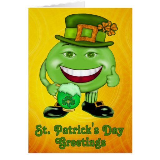 Mitarbeiter-Einladung oder Gruß St. Pat Grußkarte