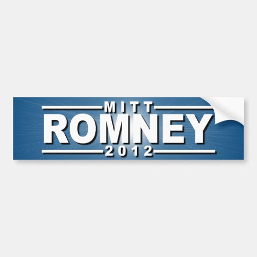 Mitt Romney 2012 Auto Sticker
