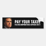 Mitt Romney auf dem Neuverteilen des Reichtums Autosticker
