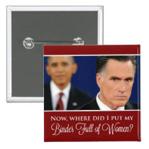 Mitt Romney"Mappe voll von Frauen" Knopf buttons