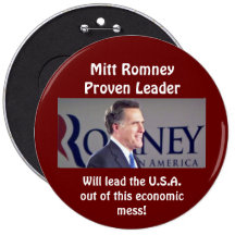Mitt Romney nachgewiesener Führer-runder Foto-Knop Anstecknadel