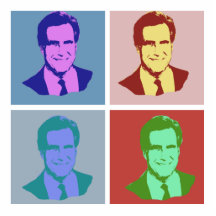 MITT ROMNEY Pop-Kunst Fotoausschnitte