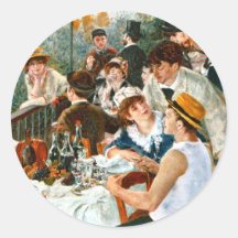Mittagessen des Bootfahrt-Party, Renoir Sticker