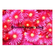 Mittagsblumen Visitenkartenvorlage